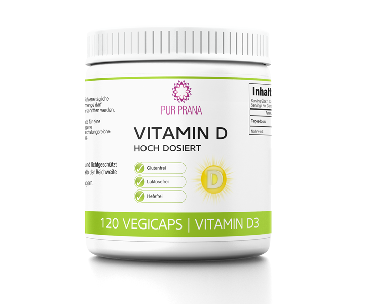 Vitamin D, das Sonnen Vitamin 1000 IU 25 mcg 120 Vegicaps hoch dosiert