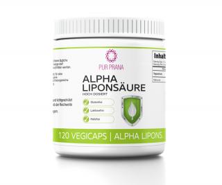 Alpha-Liponsäure hoch dosiert, 120 Vegicaps, Pur Prana