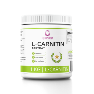 L-Carnitin-Tartrat 1kg Beste Qualität - Pur Prana