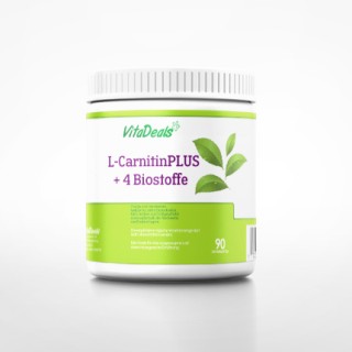 L-Carnitin PLUS + 4 Biostoffe, höchste Wirksamkeit 90 Kautabletten