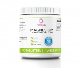 Reines Magnesium 90 Kautabletten, Pur Prana